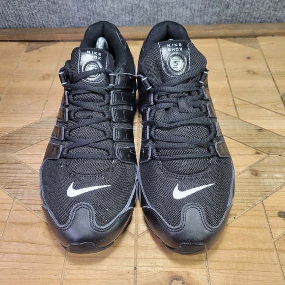 Nike ID Shox Mens 10 Wide 616118-981‎ Black Racer Blue Retro Nike Shoes Custom main image 5
